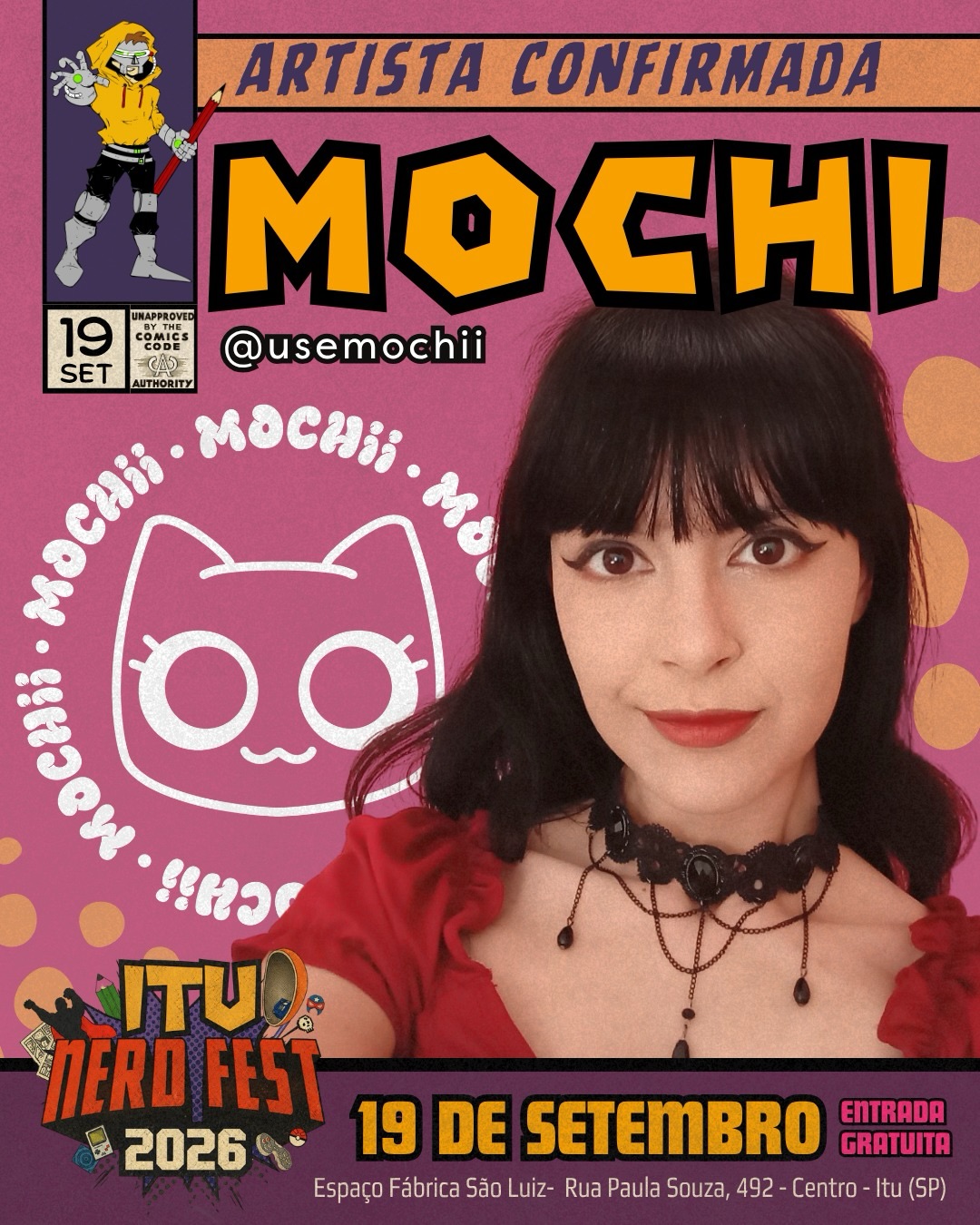 Mochi confirmada no Itu Nerd Fest 2026