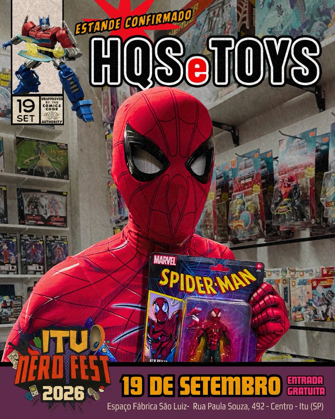HQseToys, expositora confirmada no Itu Nerd Fest 2026
