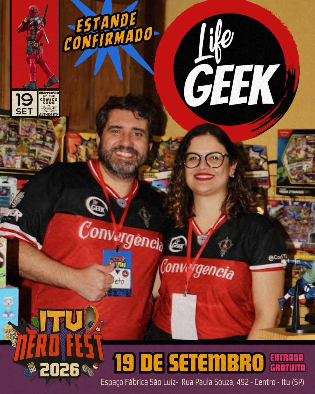 Life Geek, expositora confirmada no Itu Nerd Fest 2026