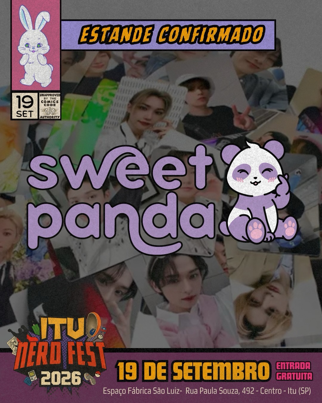 Sweet Panda, estande confirmado no Itu Nerd Fest 2026